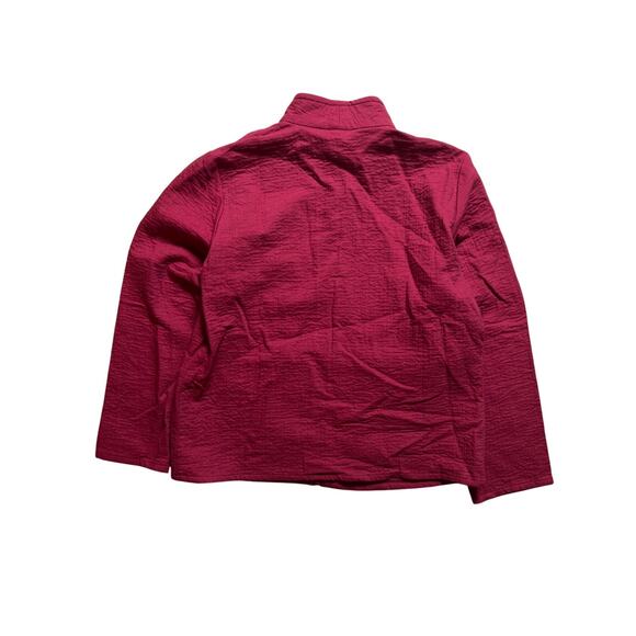 Eileen Fisher Red Full Zip Sweater Size S - Picture 4 of 7